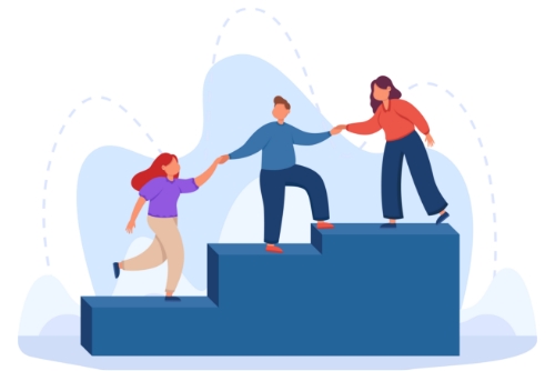 キャリアステージに合わせた育成支援体系のイメージ画像